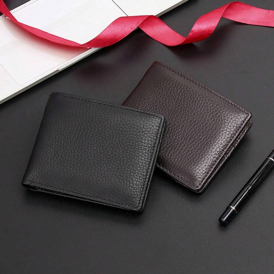 2025 Hot Selling Men's Genuine Leather Wallet With Multi Card Slots, Business Style For Men Wallet Mini Wallet Purse Wallet Men Wallet Leather Small Wallet - Coffee - View 1
