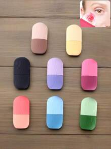 1 pieza Molde de cubitos de hielo de silicona para la cara, molde de rodillo de masaje de enfriamiento, molde de rodillo de belleza, masaje de la piel, reduce la rojez y la hinchazón, reduce los poros, terapia de frío, cuidado de la piel, silicona suave y duradera, deformable, herramienta de maquillaje de belleza, belleza, productos de cuidado de la piel, spa, autocuidado, herramientas de cuidado de la piel, cuidado facial, suministros de esteticista, masaje, herramienta de masaje facial, rodillo facial, rodillo de hielo, rodillo de hielo facial