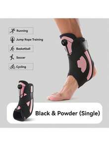 1pc Open-Style Sports Fitness Basketball Yoga Elastic Adjustable Ankle Sleeve - Multicolor - View 14