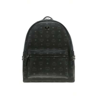 MCM Mochila unisex STARK VISETOS con remaches laterales MMKEAVE12BK001