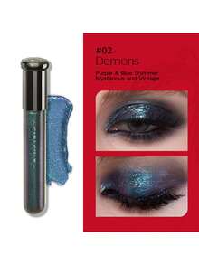 GIRLCULT 幻彩液体眼影 02 恶魔 | 紫水晶钻石迷雾 | 宇宙熔岩漩涡 | 午夜荆棘镀金 | 虹膜贴合膜 | 磁性微闪粉 | 热敏微粒 | 派对必备 | 纯素节日礼盒 | 4毫升/0.14液盎司，万圣节 - 02 Demons - 查看 5