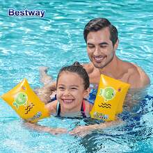 Bestway 32110 1 Pair Of Armbands Float Sleeve Swimming Armband, Swimming Armband Inflatable Ring, Reel Strap, Float Reel Strap Float For Beach, Lake, Swimming Pool, Holiday, Outdoor Goods - Yellow - View 3