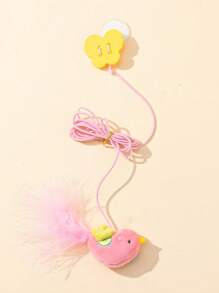 1 pieza Juguete interactivo de gato con cuerda elástica para colgar - Juguete colgante gracioso y divertido para mascotas