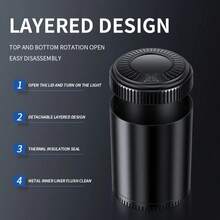 Car Ashtray With Cover, High-End Practical And Convenient Anti-Ash Design - A - View 4