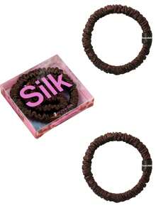 SUNCDELV SLIK 100% 纯真丝纯色发圈，高品质发绳（22毫米），女士发饰马尾辫发圈，适合节日、旅行、生日等场合。 - 彩色 - 查看 18