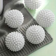 2pcs Anti- Laundry Balls, Pure White Magic Cleaning Balls For Top Load & Front Load Washing Machines, Stain Removal & Prevention