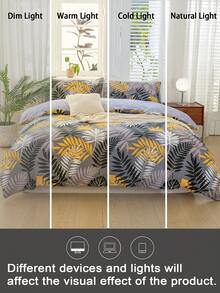 Bộ ga trải giường 3 món họa tiết lá và hoa này được làm từ chất liệu vải sợi siêu mịn cao cấp, siêu mềm mại và thoáng khí, phù hợp cho mọi mùa. Sản phẩm có thể giặt máy, chống phai màu, chống xù lông, chống co rút và chống nhăn. Thiết kế thời trang và đa năng phù hợp với phong cách trang trí phòng ngủ Bohemian, Farmhouse hoặc Modern Minimalist, và rất dễ bảo quản. - Nhiều màu - Xem 9