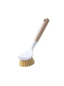 2 Peças Escova de Panela com Cabo Longo e Cerdas Substituíveis de Crina de Cavalo, Escova de Panela de Cerdas Macias de Sisal Natural, Escova de Limpeza de Fibra de Coco, Ótimo Presente para a Casa, Cozinha, Natal, Halloween