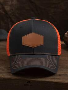 1 pieza Gorra de béisbol de malla con grabado láser personalizable, unisex, se puede personalizar con tu texto/nombre/logotipo/eslogan, casual al aire libre con protección UV, ajustable, transpirable, gorra de béisbol de malla, gorra de camionero, regalo para amigos/niños/adolescentes/padres/parejas/San Valentín/Día de la Madre