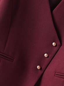 Mode schlanker kurzer Anzugweste für Frauen, figurbetonter ärmelloser Jacken-Cardigan für Büro/Pendeln, Frühling/Herbst