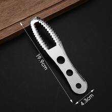 Multifunctional Fish Descaler, Thick Stainless Steel Fish Scaler Cleaner For Home Kitchen Seafood Tools - Silver - View 6