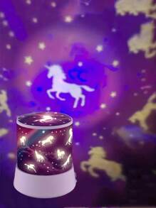 1pc Charming Unicorn Fairy Projector Night Light: Romantic Color-Changing Decorative Light - Colorful Dream Decor For Bedroom - 1 Magical Projection Lamp Gift, Suitable For Room/Living Room/Ceiling/Wedding/Party/Home Multi-Scene/Outdoor Camping/Christmas/Valentine's Day Gift/Birthday Gift, Decor For Girl's Room, USB And Battery Powered (Battery Not Included), Fairytale Garden Dream Projection LED Mood Fairy Light!