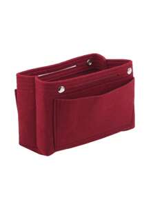 Multi-Compartment Organizer Bag With Multiple Pockets, Large Capacity Storage Pouch For Mobile Phone, Wallet, Keys, Etc. Suitable For Tote Bags, Desk Storage