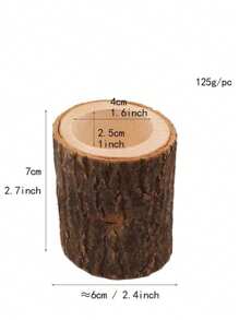 Support de bougie en bois fait main, bougeoir de style européen vintage, accessoire de décoration pour la maison et les mariages, décoration artisanale en bois en gros, support de bougie en écorce de bouleau, pièce décorative artisanale, fournitures scolaires, rentrée scolaire
