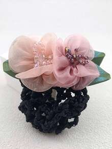 1pc Professional Bun Cover Hair Net, Suitable For Waiters, Nurses, Flight Attendants, Hotel Front Desk Hair Ties Ponytail Holders Hair Elastics Hair Rubber Bands Scrunchies Hair Rope Elastic Hair Tie, Hair Bobbles Hairbands