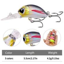 HENGJIA 1pc Floating Minnow Fishing Lures 5.5cm 4.2g Long Tongue Jerkbait Bass Pike Carkbait Wobblers Artificial Hard Bait - Multicolor - View 2