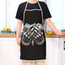 1 pieza Delantal personalizado e impreso de manera creativa que te hace único y de moda, delantal de trabajo, fiesta y cocina personalizado, perfecto para la cocina, el restaurante, la fiesta, unisex