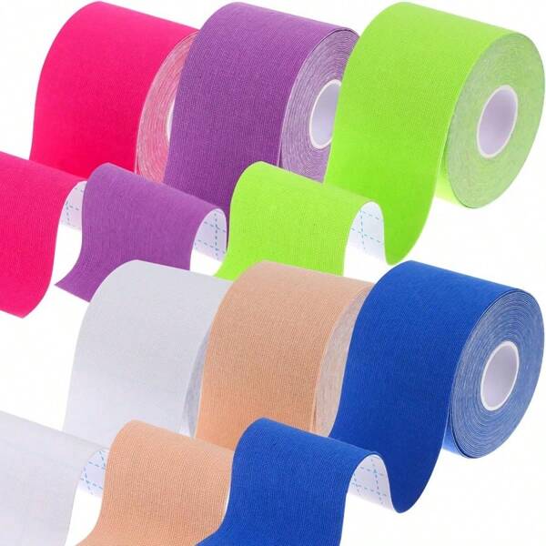 Breathable High-Adhesive Tear-Resistant Tape Multi-Purpose Bandage Cupro Material Suitable For Firm Fixation And Comfortable Support(2.5cm*5m) Gym Gym Accessories Bandages Sports Tape
