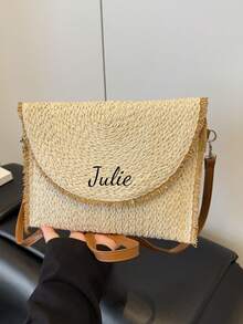 1 Piece Of Customized Popular Solid Color Fashion Shoulder Bag, Versatile Item, Fashionable Darling, Suitable For Mother'S Day Gift For Mom, Suitable For Women To Go Out, Travel, Shopping, Dating Daily Use. Customized Personalized Name Or Holiday Information - Multicolor - View 5