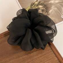 1 Peça Scrunchie de Chiffon Elegante, Laço para Cabelo Feminino, Acessório de Cabelo para Rabo de Cavalo, Coque, Scrunchies e Laços de Cabelo