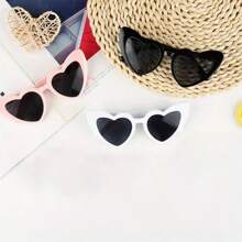 11pcs Street Photography Prop Decoration Heart-Shaped Party Sunglasses, Retro Fashion, Suitable For Wedding, Christmas, Halloween Gifts And Holiday Presents