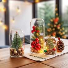 1pc Small Glass Bud Vase, Modern Mini Clear Vase For Living Room And Bedroom Home Decoration Flower Centerpiece, Decorative Vase For Living Room, Dining Table, Wedding, Lover's Date, Party