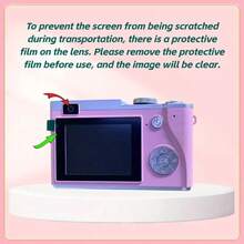 1 件 LK-003 数码相机双摄像头 CCD 复古相机，配备 32g 卡，高清 1080P 摄影、视频录制，2.4 英寸液晶屏，USB 充电，是送给青少年和初学者的完美礼物 - 彩色 - 查看 9