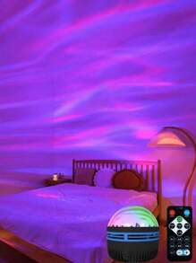 1 pezzo Proiettore di luci dell'aurora boreale con luce galassia per sala giochi, feste, proiettore di luce per camera da letto, proiettore di luce a LED per decorazioni domestiche
