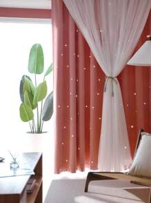 2 Paños Cortinas Blackout 2.30 X 3 M Habitación Sala de Cortinas para recamara Ventonas de negroconPaneles Draperie de de 91 pulgadas de largoúnica cortinas blackout de doble capa, 1 paneles con aislamiento térmico, cortinas largas y cortinas, 2 burg, oscurecimiento de la habitación, cortinas grises con ojales para sala de estar, recámara, ventana, exquisita y con un excelente efecto de sombreado Antifrío, Decoración,Insonorización, aislamiento térmico Artículos para Ventanas Cortinas, Muy adecuado para dormitorios y salas de estar, dormitorio, sala de estar, oscurecimiento a rayas,decoración del hogar, cortinas de ventana con ojales degradados,Antifrío, Cortinas Opacas de Estrellas para Salón, Decoración,Insonorización, aislamiento térmico Artículos para Ventanas / Cortina,creando un ambiente romántico(39 x 52 pulgadas ,52 x 84 pulgadas ,52 x 63 pulgadas,59 x 90 pulgadas  negras, azules, grises, rosas, beige y otros colores sólidos)Diferentes tamaños para que elijas