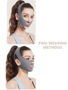 1 件女士灰色日夜绷带睡眠面罩，适合日常佩戴