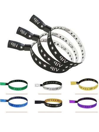 10pcs/5pcs VIP Wristbands For Party Event Wedding Concert, Cloth Wristbands, Customizable Event Armbands, Festival Accessories, Party Decoration Supplies, Bulk Wedding Concert Festival Bracelets (Assorted Colors Mixed)