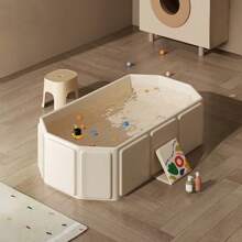 Portable Foldable Home Bathtub, Large & Extended Washing & Bathing Basin, Thickened Composite Board Bathtub, Hot Water Insulation Bathing Tub, Family Fun Water Play Pool, Ball Pit Bathroom Accessories Back To School