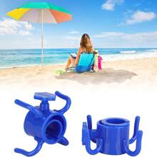 1pc 4-Claw Plastic Beach Umbrella Hook For Hanging Towels - Easy To Carry, Screw Fastening Design, Anti-Fall & Easy Installation, Ideal Beach & Camping Umbrella Accessory, Hat Accessories, Square Large Wicker Baskets Beach Hat Hooks, Beach Hook, Beach Theme Clothes Hooks, Beach Hanging Hook, Patio Umbrella Hooks Umbrella Hat