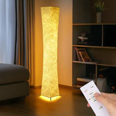 1 Soft Light Floor Lamp, Minimalist Design, Modern Ultra-Thin Warm Light 3000K LED Tyvek Fabric Sunshade Desk Lamp, Suitable For Living Room, Bedroom, Gaming Room