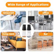 8/16/32pcs X-Small Silicone Chair Leg Covers/Furniture Sliders With Felt Pads - Noise Reducing Chair Legs Floor Protectors For Hardwood Floors,Effectively Protect The Floor And Table Legs(4 Colors Available)