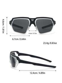1 set de gafas deportivas de moda para niños, adecuadas para niños y niñas, decoración diaria, vacaciones, viajes, fiestas, decoración fotográfica