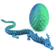 3D 打印龙惊喜蛋，行政龙坐立不安桌面玩具装饰万圣节饰品，复活节礼物家居装饰圣诞节坐立不安玩具成人礼物（里面的龙没有胡须） - 彩色 - 查看 10
