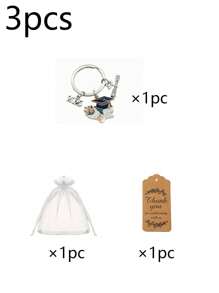 Set de 3/15 llaveros de graduación 2025, con llavero con patrón de birrete, etiqueta de agradecimiento y bolsa de organza blanca, recuerdos de fiesta de graduación, decoración para la fiesta de graduación, apropiado para recuerdo de graduación, regalo de graduación, ceremonia de graduación, decoración navideña