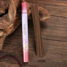 Approximately 40pcs/Box Incense Sticks, Long Lasting Fragrance For Home, Office, Hotel, Washroom, Air Purifier, Sandalwood, Agarwood, Jasmine, Rose, Lavender Scents, Wooden Air Freshener, Suitable For Home, Office, Outdoor, Swimming Pool, Camping, Christmas, Halloween, Easter, Thanksgiving, Valentine's Day, Random Color & Style