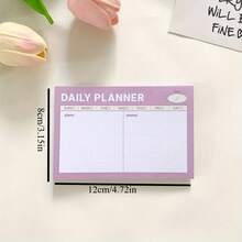 Korean Ins-Style High Quality Time Schedule Series Memo Pads, Checklist Planner, Diary Making Materials, Memo Paper,School Supplies,Back To School - Multicolor - View 9