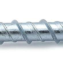 CONFAST LDC383 Tornillo de concreto de zinc plateado de 3/8" x 3" de gran diámetro para anclaje en mampostería, ladrillo o bloque (caja de 25 unidades) - 4" - Ver 1