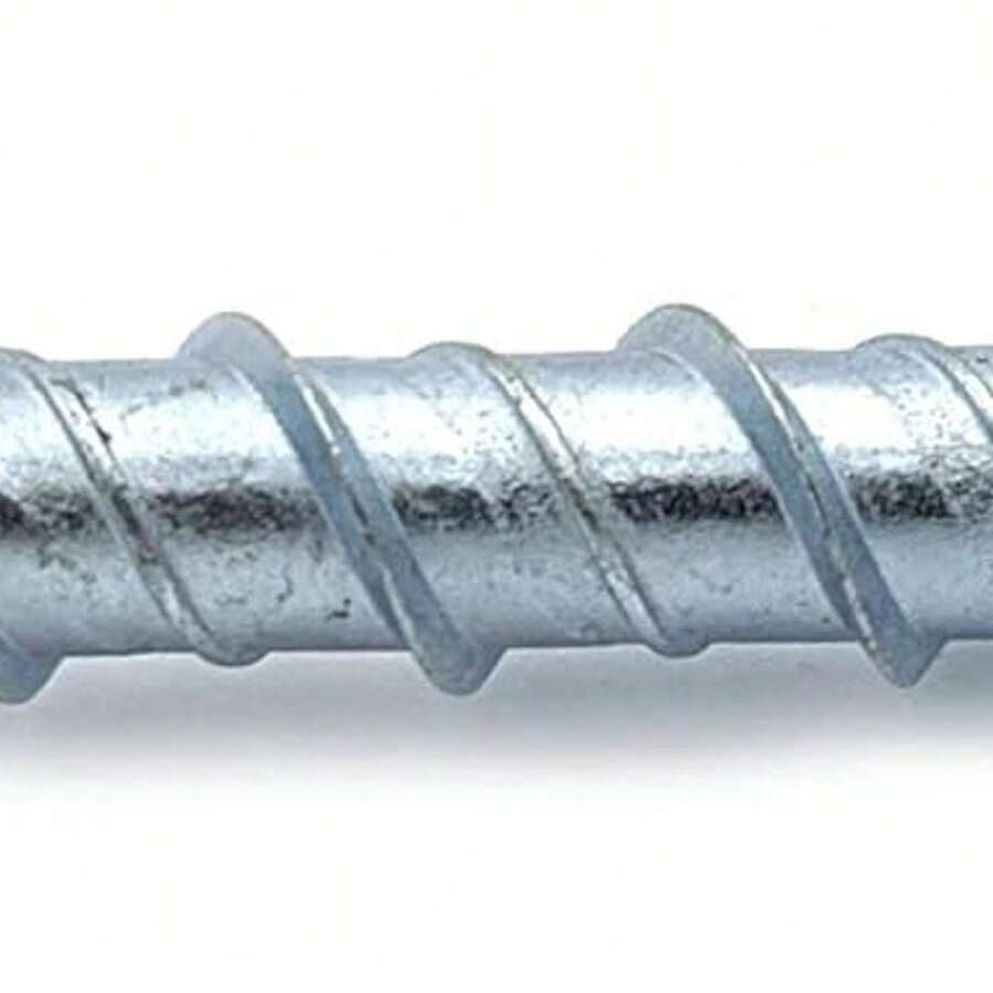 CONFAST LDC383 Tornillo de concreto de zinc plateado de 3/8" x 3" de gran diámetro para anclaje en mampostería, ladrillo o bloque (caja de 25 unidades) - 4" - Ver 1