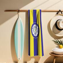 Leeds United Football Club Beach Towel - Super Absorbent, Ultra Soft Microfiber, Quick Dry, 100% Polyester, Perfect For Swimming, Camping, Travel, Rectangular Design With Football & "UNITED" Logo, Beach Essential | Modern Design | Machine Washable Towel, Beach Blanket Bathroom Decor Summer Beach Essentials - Multicolor - View 4