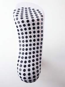 1 Pair Men's Non-Slip Soccer Socks With Footpad, Cushioned For Football/Basketball/Hockey Sports, Fall