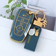 1 Pc For Ford Key Fob Cover TPU Key Case Full Protector Compatible With Ford For Fusion For Explorer For Escape For F150 For F250 For F350 For F450 For F550 For Edge For Expedition Dustproof And Anti Fall High-End Fashionable Keybag - Keychain HL3 - View 16
