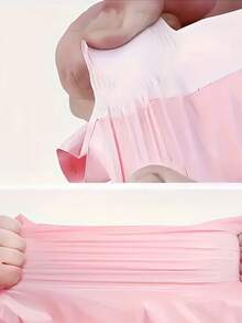 100pcs Pink Courier Bags, Thick Logistics Packaging Bags For Clothing, Sanitary Napkin Disposal, Versatile And Simple, Suitable For Transport And Mailing, - Multicolor - View 4