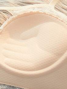 Women Sexy Lace Backless Wireless Push Up Bra For Small Bust [For Flat Chest]