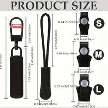 24 件拉链滑块拉链头替换套件，多用途可拆卸拉链头，拉链修理套件适合夹克包行李箱，无需工具，有大、中、小号可供选择