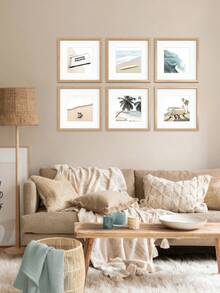 XXBANZHUAN 多种尺寸方形相框：30x30厘米/25x25厘米/20x20厘米/15x15厘米/13x13厘米/10x10厘米 | 6种现代饰面（哑光黑/浅木色/棕色/金色/白橡木色/米色） | 防碎高清亚克力玻璃，配有锯齿挂钩，方便墙面安装 | 适用于家居、办公室墙面和桌面展示 | 婚礼、生日、乔迁之喜的独特礼物