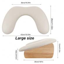 Foldable Beveled Nail Hand Pillow Butterfly Nail Hand Rests Cushion Pillow Double Hands Nail Art Hand Pillow For Manicure Table(Coffee)
